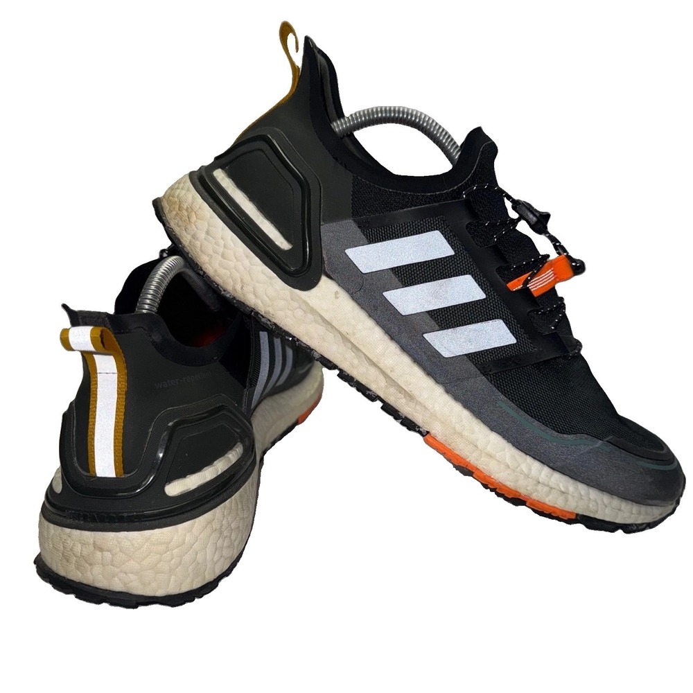 Adidas Ultraboost 20 Cold.Rdy Men Size 12 Black Orange EG9798 Running Shoes